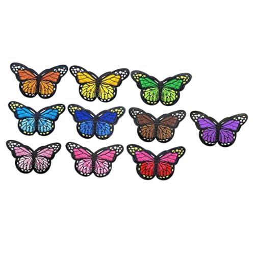 Gadpiparty 1 Satz Diy Dekorative Schmetterlings Stickerei Patches Aufnäher Für Kleidung Vielseitige Textilverzierung Für Upcycling Und Projekte Zufällige Farbe 40 Stück von Gadpiparty