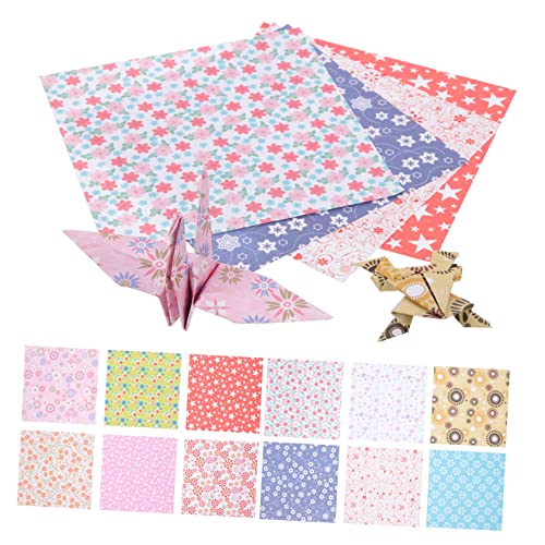 Gadpiparty 1 Satz Diy Handarbeit Papier Origami Faltpapier Einseitig Bedrucktes Sternenhimmel Muster für Kreative Bastelprojekte und Dekorationen von Gadpiparty