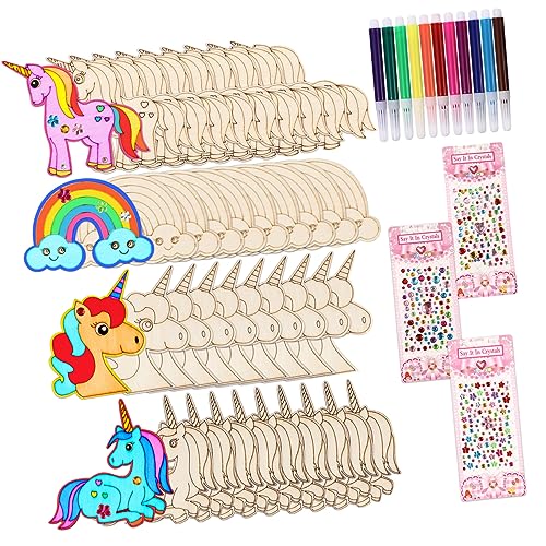 Gadpiparty 1 Satz Diy Holzfiguren Unvollendete Einhorn Holzscheiben zum Bemalen Bastelmaterial für Projekte Kindergeburtstage und Diy Teiliges Gadpiparty 1 Satz Diy Holzfiguren Unvollendete Einhorn Holzscheiben zum Bemalen Bastelmaterial für Projekte Kindergeburtstage und Diy Teiliges von Gadpiparty