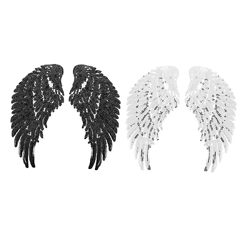 Gadpiparty 1 Satz Diy Kleidung Patches Glitzernde Flügel Stickerei Applikationen Für Bekleidungsdekoration Handgemachte Accessoires Für Kostüme Und Designs 2 Stück von Gadpiparty