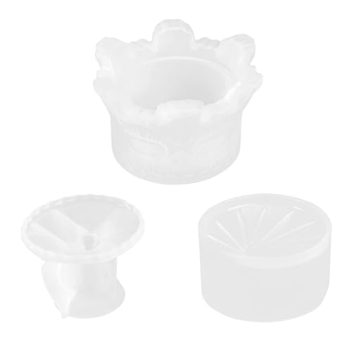 Gadpiparty 1 Satz Diy Kristall Epoxidharz Form Set Silikon Krone Schmuck Aufbewahrungsbox Gießform Teilig Weiß Flexibel Wiederverwendbar Elegantes Design für Basteln und von Gadpiparty