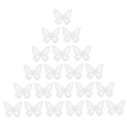 Gadpiparty 1 Satz Diy Schmetterlings Patches Doppellagige Spitzenapplikationen Für Kleidung Haarschmuck Und Bastelarbeiten Für Dekorationen Und Kreative Projekte 30 Stück von Gadpiparty