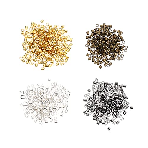 Gadpiparty 1 Satz Diy Schmuck Spacer Perlen Quetschperlen Tubenperlen Gold Schwarz Silber Antikbronze Für Armband Halskette Schmuckherstellung Zubehör 2000 Stück Gadpiparty 1 Satz Diy Schmuck Spacer Perlen Quetschperlen Tubenperlen Gold Schwarz Silber Antikbronze Für Armband Halskette Schmuckherstellung Zubehör 2000 Stück von Gadpiparty
