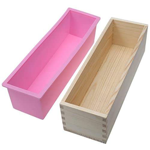 Gadpiparty 1 Satz Diy Seifenform Holzbox Rechteckige Seifenform Holz für Handgemachte Seifenherstellung Klein für Hausgebrauch Einfach zu Reinigen von Gadpiparty