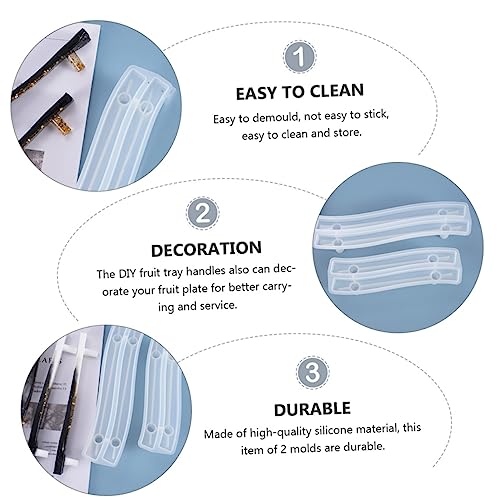 Gadpiparty 1 Satz Diy Silikonformen Für Epoxidharz Fruchtplatten Griff Gießform Kreative Silikonmould Für Dekoration Einfach Zu Entformen Reinigen 2 Stück Gadpiparty 1 Satz Diy Silikonformen Für Epoxidharz Fruchtplatten Griff Gießform Kreative Silikonmould Für Dekoration Einfach Zu Entformen Reinigen 2 Stück von Gadpiparty