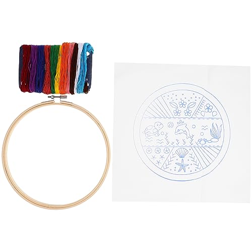 Gadpiparty 1 Satz Diy Stickerei für Anfänger Komplettes Kreuzstich Starter Kit mit Bunten und Zubehör für Kreative Handarbeiten für für und Gemeinsame Projekte von Gadpiparty