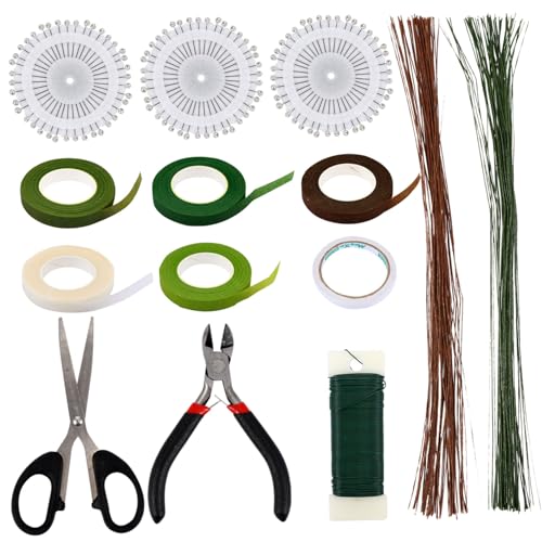Gadpiparty 1 Satz Diy Werkzeugset Teiliges mit Doppelseitigem Klebeband und Eisen Draht für Floristik Bastelprojekte Blumenarrangements und Geschenkverpackungen von Gadpiparty