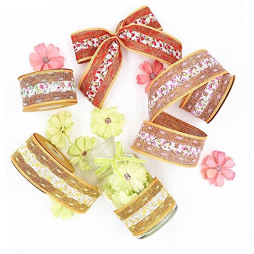 Gadpiparty 1 Satz Doppellagiges Spitzenband Geflochtenes Polyester Ribbon Gemischte Farben Yards Pro Für Diy Wrapping Hochzeitsdekorationen Und Bastelprojekte 4rollen von Gadpiparty