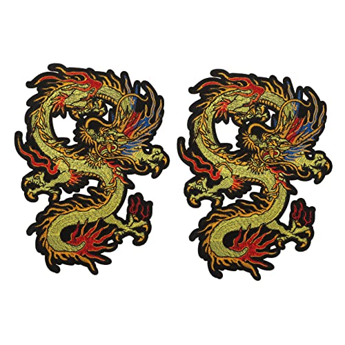 Gadpiparty 1 Satz Dragon Applique Aufnäher Einzigartige Stickerei Patches Zum Aufbügeln Für Kleidung Dekoration Und Reparatur Sicher Und Hautfreundlich 2 Stück Gadpiparty 1 Satz Dragon Applique Aufnäher Einzigartige Stickerei Patches Zum Aufbügeln Für Kleidung Dekoration Und Reparatur Sicher Und Hautfreundlich 2 Stück von Gadpiparty