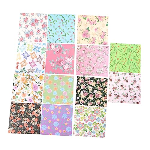 Gadpiparty 1 Satz Einseitige Buntpapier Origami Bastelpapier Für Diy Faltpapier Mit Blumenmustern Für Projekte Und Schulaktivitäten 120 Stück von Gadpiparty