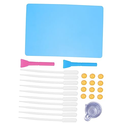 Gadpiparty 1 Satz Epoxidharz Silikonmatte Nonstick Silikonmatte Messbecher Tropfer und Fingerschutz für Schmuckherstellung und DIY Projekte für Anfänger und Fortgeschrittene Gadpiparty 1 Satz Epoxidharz Silikonmatte Nonstick Silikonmatte Messbecher Tropfer und Fingerschutz für Schmuckherstellung und DIY Projekte für Anfänger und Fortgeschrittene von Gadpiparty