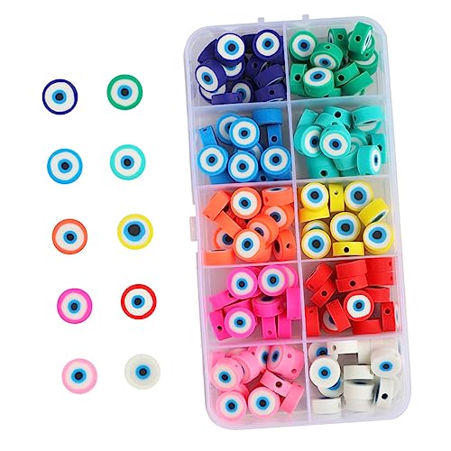 Gadpiparty 1 Satz Evil Eye Perlen Polymer Clay Diy Perlen Für Armbänder Und Haargummis Für Basteln Und Schmuckherstellung Fächer Box 150 Stück Gadpiparty 1 Satz Evil Eye Perlen Polymer Clay Diy Perlen Für Armbänder Und Haargummis Für Basteln Und Schmuckherstellung Fächer Box 150 Stück von Gadpiparty
