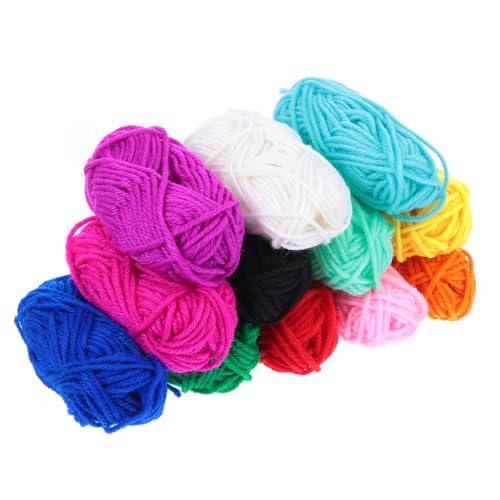 Gadpiparty 1 Satz Farben Acryl Garn Geeignet Für Häkeln Und Stricken Diy Wolle Für Kreative Handarbeiten Für Schals Mützen Pullover Und Mehr 12rollen von Gadpiparty
