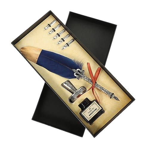 Gadpiparty 1 Satz Feder-Stift-Set Bausätze Kalligraphie Brief antikes Erwachsene Farbe Dip-Stift zeichnen kreativer Füllfederhalter Füllfederhalter-Kit Geburtstagsgeschenk Stahl Marine Gadpiparty 1 Satz Feder-Stift-Set Bausätze Kalligraphie Brief antikes Erwachsene Farbe Dip-Stift zeichnen kreativer Füllfederhalter Füllfederhalter-Kit Geburtstagsgeschenk Stahl Marine von Gadpiparty