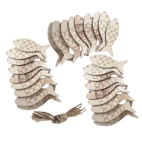 Gadpiparty 1 Satz Fischschmuck aus Holz geschnitzt Dekoration Ornamente Fischausschnitte Tiere hängende Verzierung Fisch-Tags Holzhandwerksvorräte Fischhandwerk Hanfseil Beige Gadpiparty 1 Satz Fischschmuck aus Holz geschnitzt Dekoration Ornamente Fischausschnitte Tiere hängende Verzierung Fisch-Tags Holzhandwerksvorräte Fischhandwerk Hanfseil Beige von Gadpiparty