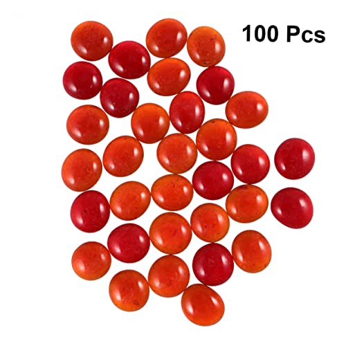 Gadpiparty 1 Satz Flache Glasperlen Rote Dekorative Perlen für Diy Bastelprojekte Vasenfüllung und Aquarien Hochwertige Handgemachte Dekorationen von Gadpiparty