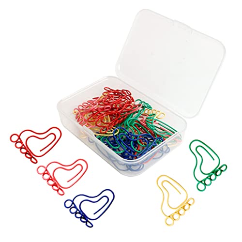 Gadpiparty 1 Satz Fußabdruck Büroklammern Bunte Papierclips Für Büro Und Zuhause Für Notizen Memo Clip Hochzeitsdeko Kreative 30 Stück von Gadpiparty