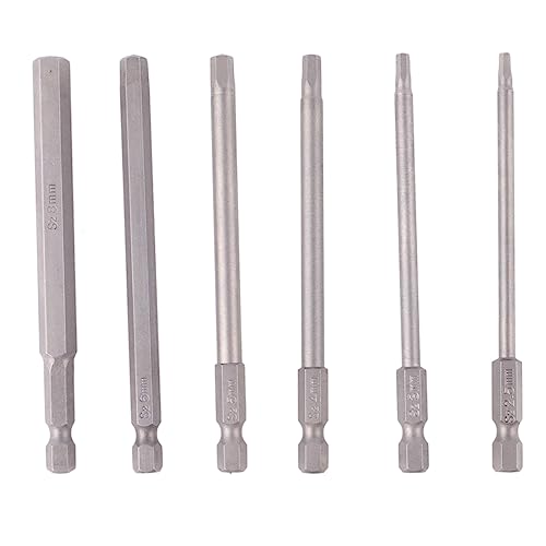Gadpiparty 1 Satz Gebrochener Bolzenauszieher Akku-bohrmaschine Bolzenextraktor Rad Innensechskant Bit Holzschrauben Gebrochener Schraubenausdreher Beschädigter Schraubenzieher Silver 6 Stück von Gadpiparty