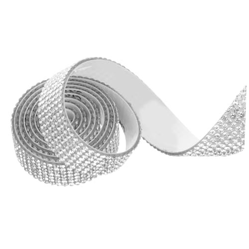 Gadpiparty 1 Satz Geschenkverpackungsbänder Bausatz Strasssteine ​​Aufkleber Strasssteine ​​nähen bastelset Verpackungsband Strasssteine ​​für Stoff Bohrstange Weiß von Gadpiparty