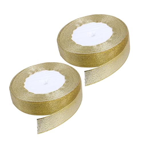 Gadpiparty 1 Satz Goldene Dekorationsbänder Breites Strapazierfähiges Glänzendes Geschenkband Für Diy Hochzeiten Partys Und Festliche Anlässe Für Verpackungen Und Bastelprojekte 2rollen Gadpiparty 1 Satz Goldene Dekorationsbänder Breites Strapazierfähiges Glänzendes Geschenkband Für Diy Hochzeiten Partys Und Festliche Anlässe Für Verpackungen Und Bastelprojekte 2rollen von Gadpiparty