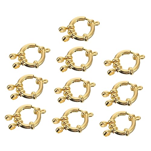Gadpiparty 1 Satz Goldfarbene Federhaken Diy Armband Zubehör Für Schmuckherstellung Für Armbänder Langlebig Und Projekte Und 10 Stück von Gadpiparty