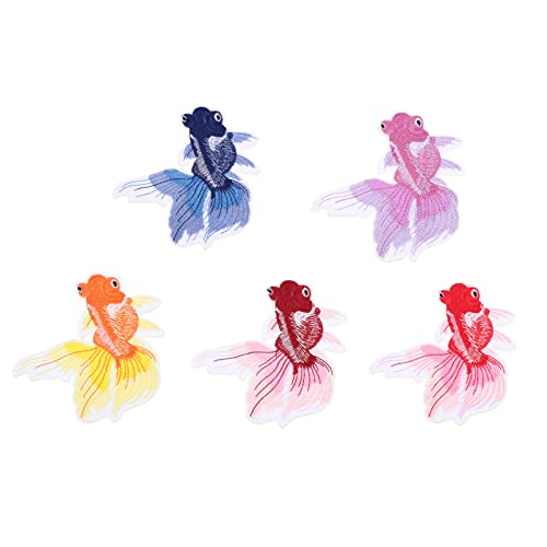 Gadpiparty 1 Satz Goldfisch Aufnäher Zum Aufbügeln Bunte Stickerei Applikationen Für Bekleidungsreparaturen Diy Dekoration Für Kleidung Taschen Und Hüte 5 Stück Gadpiparty 1 Satz Goldfisch Aufnäher Zum Aufbügeln Bunte Stickerei Applikationen Für Bekleidungsreparaturen Diy Dekoration Für Kleidung Taschen Und Hüte 5 Stück von Gadpiparty