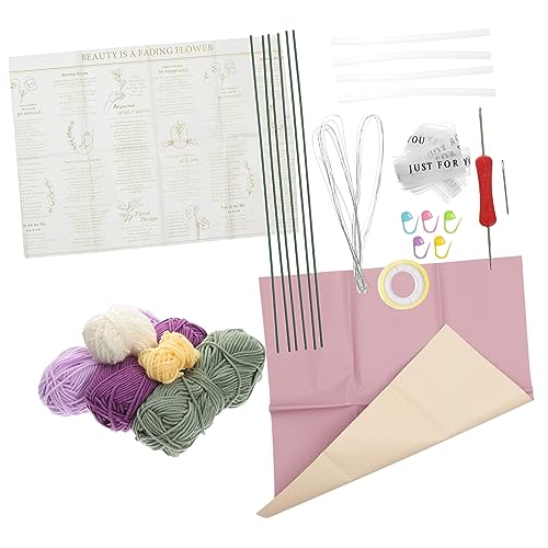 Gadpiparty 1 Satz Häkelset für Anfänger Diy Bouquet mit Anleitung für und Hochwertiges Garn Bastelset zum Stricken und Häkeln für Handarbeitsliebhaber von Gadpiparty