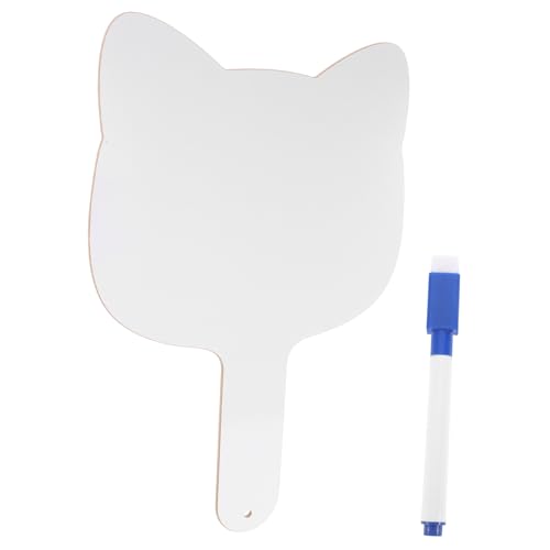 Gadpiparty 1 Satz Handheld Antworttafel für Doppeltes Abwischbares Whiteboard mit Griff Tragbares Zeichenbrett für Unterricht mit Stift Zufällige Farbe Hülle Zufällige Farbe von Gadpiparty