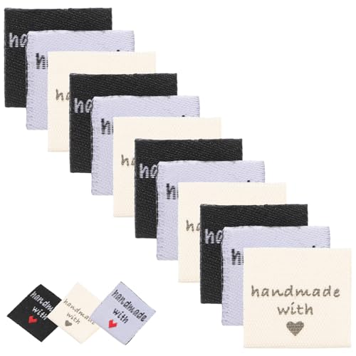 Gadpiparty 1 Satz Handmade Kleidung Etiketten Diy Namensetiketten Für Jeans Shirts Mützen Taschen Für Kreative Nähprojekte Hellgelb 150 Stück von Gadpiparty