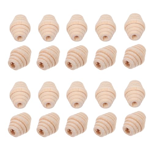Gadpiparty 1 Satz Holzperlen Für Diy Schmuck Natürliche Holzperlen Für Armband Und Halskettenherstellung Kreative Bastelperlen Für Erwachsene Vielseitig Einsetzbar 50 Stück von Gadpiparty
