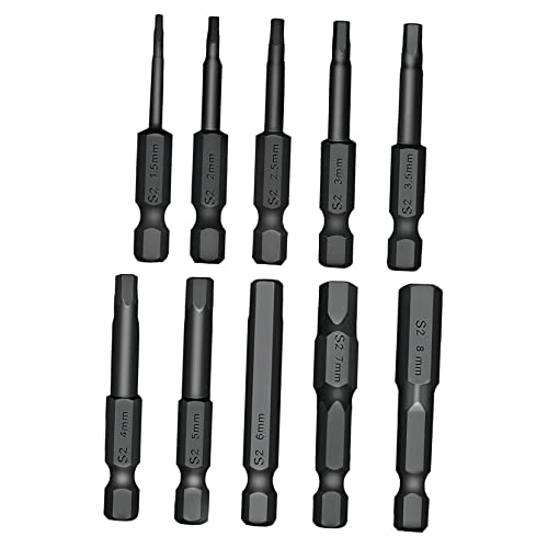 Gadpiparty 1 Satz Innensechskant Bohrer Bit Set Teiliges Magnetisches Schraubendreher Bit Set für Metall Korrosionsbeständig mit Schwarzer Oxidbeschichtung Gadpiparty 1 Satz Innensechskant Bohrer Bit Set Teiliges Magnetisches Schraubendreher Bit Set für Metall Korrosionsbeständig mit Schwarzer Oxidbeschichtung von Gadpiparty