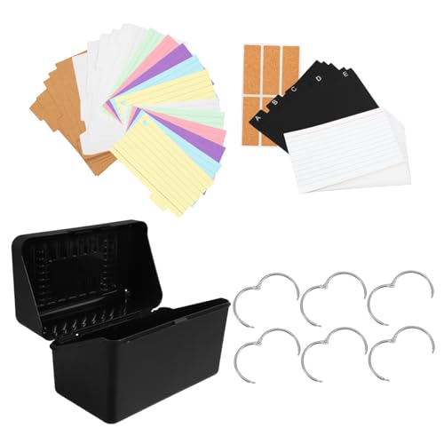 Gadpiparty 1 Satz Karteikartenhalter-set Karteikartenspeicher Notizkarten-organizer Karteikarten-organizer-etui Grußkartenhalter Anzeige Von Karteikarten Karteikartenetui Plastikpapier von Gadpiparty