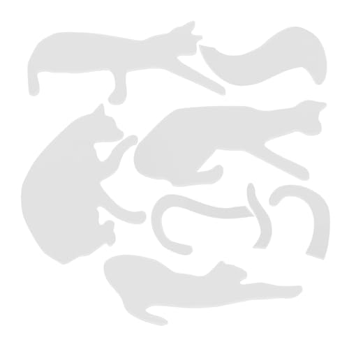 Gadpiparty 1 Satz Katzen-vorlagenlineal Patchwork -vorlagen Form Nähenvorräte Quiltschablonen Zum Maschinellen Quilten Nähvorlagen Klares Lineal Zum Nähen Nähschablonen Mit Acryl von Gadpiparty