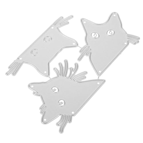 Gadpiparty 1 Satz Katzenkopf Metall Stanzformen Teilig für Diy Papierkunst Scrapbooking und Kartenherstellung Vielseitige Schnittmuster für Kreative Bastelprojekte von Gadpiparty