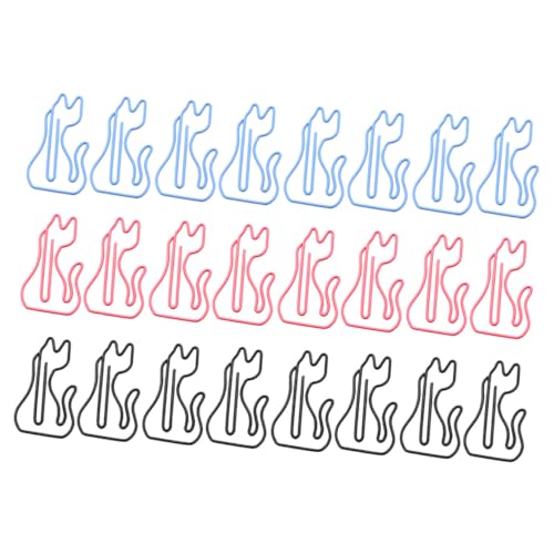 Gadpiparty 1 Satz Katzenpapierklamme Katzensachen Clips Briefpapier Tierische Büroklammer Tiere Geformt Lustige Büroklammern Büroklammer-lesezeichen Für Lehrer Metall Zufällige Farbe 24 Stück von Gadpiparty