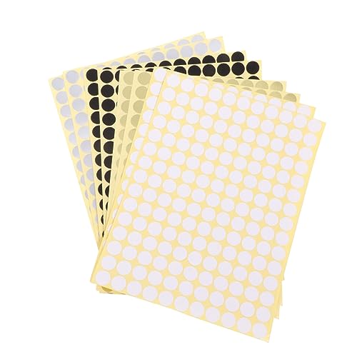 Gadpiparty 1 Satz Klebepunkte Bunte Selbstklebende Etiketten Für Diy Lippenstift Und Bastelprojekte Für Organisation Von Gläsern Flaschen Und Behältern 8blätter von Gadpiparty