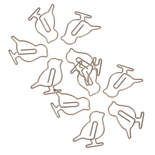 Gadpiparty 1 Satz Kreative Büroklammern Form Von Vögeln Metall Papierclips Für Büro Schule Und Zuhause Dekorative Und Vielseitige Klammern Für Dokumente Notizen Und 20 Stück von Gadpiparty