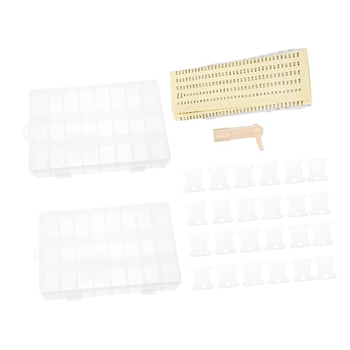 Gadpiparty 1 Satz Kreuzstich Garn Aufbewahrungsbox Set Fächer Organizer mit Spulen und Weißen Stickern für Diy Nähbedarf für Stickerei und Nähwerkzeuge Gadpiparty 1 Satz Kreuzstich Garn Aufbewahrungsbox Set Fächer Organizer mit Spulen und Weißen Stickern für Diy Nähbedarf für Stickerei und Nähwerkzeuge von Gadpiparty
