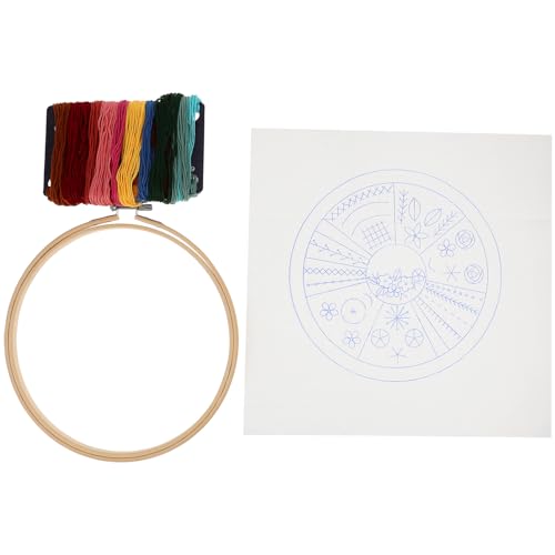 Gadpiparty 1 Satz Kreuzstich Starter Kit für Anfänger Diy Stickset mit Blumen und Tiermustern für Kunsthandwerk und Heimdekoration Farbigen Fäden und Anleitung von Gadpiparty