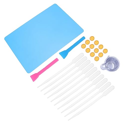 Gadpiparty 1 Satz Kristall Tropf Silikonpolster Kochen Messung Messbecher Kristall-epoxidharz-werkzeuge Epoxy-tropfer Werkzeuge Zur Herstellung Von Epoxidharzen Diy-epoxidharz-werkzeuge Pp von Gadpiparty