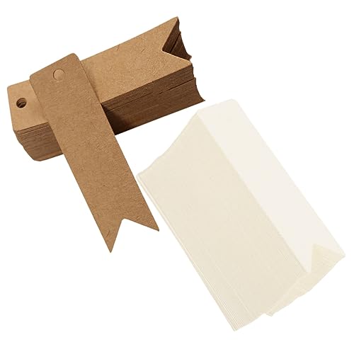 Gadpiparty 1 Satz Leere Karteikarten Hängeetiketten Für Den Einzelhandel Kleidungsetiketten Aufhängelaschen Für Den Einzelhandel Preisschild Kleidungsschilds Papier 200 Stück von Gadpiparty