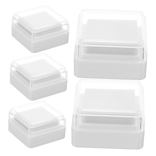 Gadpiparty 1 Satz Leeres Stempelkissen Fingertintenkissen Kleines Stempelkissen Prägung Nachfülltinte Für Stempel Nachfüllpads Fingerabdruck-tintenkissen Zum Selbermachen Plastik Weiß 5 Stück Gadpiparty 1 Satz Leeres Stempelkissen Fingertintenkissen Kleines Stempelkissen Prägung Nachfülltinte Für Stempel Nachfüllpads Fingerabdruck-tintenkissen Zum Selbermachen Plastik Weiß 5 Stück von Gadpiparty