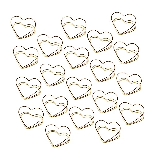 Gadpiparty 1 Satz Liebesbriefhalter Visitenkartenhalter-organizer Hochzeit Willkommen Herzzahlenkarten Stehen Visitenkarteninhaber Memo -clips Desktop-memohalter Notizen Clips Metall 20 Stück von Gadpiparty