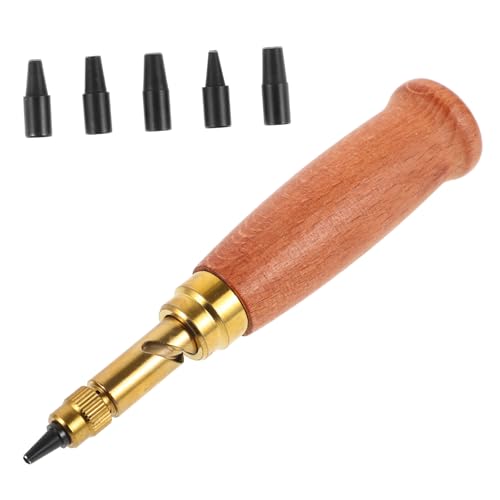 Gadpiparty 1 Satz Lochschneider Gürtelloch Einzellocher Gürtelstanzwerkzeug Puncher Schläge Schlaggürtel Gürtel Hohler Stempel Lederloch -schlag Hohles Lederstanzwerkzeug Holz von Gadpiparty