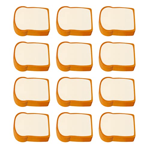 Gadpiparty 1 Satz Lustige Toastbrot Radiergummis Niedliche Cartoon Nahrungsmittel Radierer Für Schüler Kreatives Schreibzubehör Für Schulstart Belohnung 12 Stück von Gadpiparty