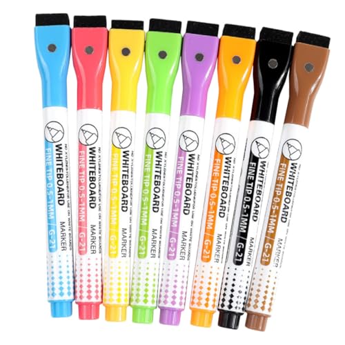 Gadpiparty 1 Satz Magnetische Whiteboard Marker Tafelmarker Mit Radierfunktion Trockenlöschstifte Für Büro Schule Und Zuhause Einfach Zu Reinigen Verwenden 8 Stück Gadpiparty 1 Satz Magnetische Whiteboard Marker Tafelmarker Mit Radierfunktion Trockenlöschstifte Für Büro Schule Und Zuhause Einfach Zu Reinigen Verwenden 8 Stück von Gadpiparty