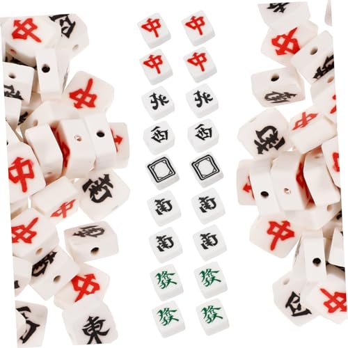 Gadpiparty 1 Satz Mahjong-perlen Perlenzauber Anhänger Für Die Schmuckherstellung Schmuckperlen Herstellung Von Halskettenperlenschmuck Herstellung Von Halskettenschmuck Polymer-ton 100 Stück Gadpiparty 1 Satz Mahjong-perlen Perlenzauber Anhänger Für Die Schmuckherstellung Schmuckperlen Herstellung Von Halskettenperlenschmuck Herstellung Von Halskettenschmuck Polymer-ton 100 Stück von Gadpiparty