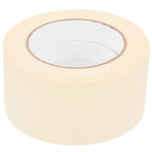 Gadpiparty 1 Satz Malerkrepp Abdeckband Hochwertiges Handreißbares Klebeband Für Malerarbeiten Diy Projekte Und Oberflächenschutz Cremefarben Für Verschiedene Oberflächen Geeignet 3rollen von Gadpiparty