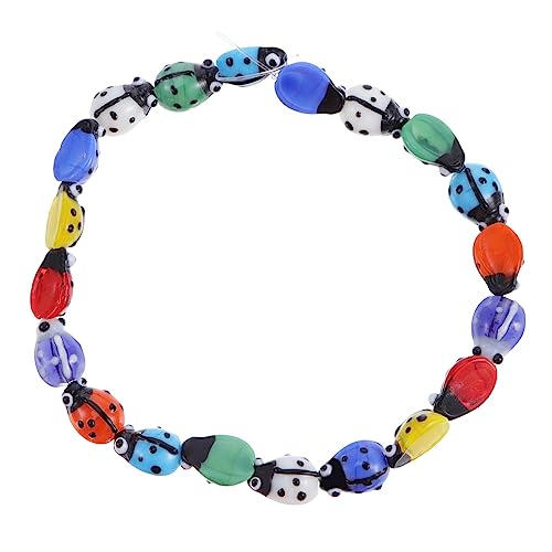 Gadpiparty 1 Satz Marienkäfer Perlen Schmuckzubehör Diy Glasperlen Werkzeug Für Armband Und Halskettenherstellung Zufällige Farben Zufällige Farbe 20 Stück von Gadpiparty