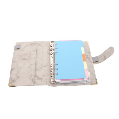 Gadpiparty 1 Satz Marmorhandbuch Notizbuch Zur Geldplanung Geldordner-organizer Für Bargeld Geld Sparen Veranstalter Geldsparordner Für Bargeld Geld-organizer-ordner Geldbinder Pvc Grau von Gadpiparty